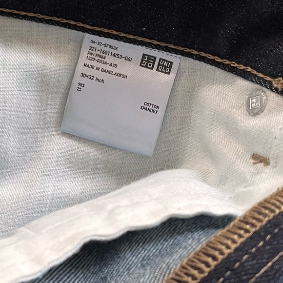 Uniqlo Skinny Jeans Men’s Size 30x31 (hemmed) - Picture 7 of 8